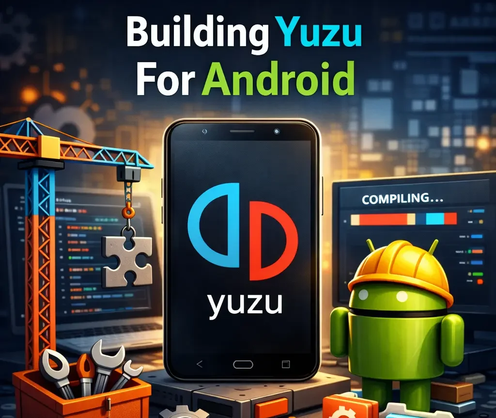 Building Yuzu for Android using official Yuzu logo and Android development environment