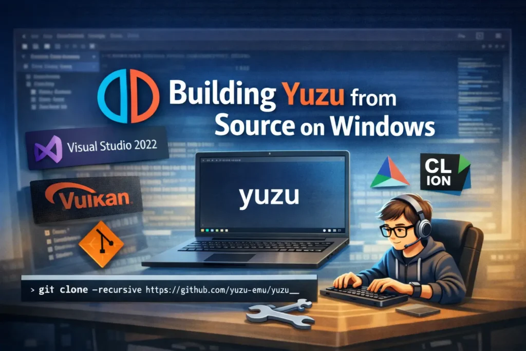 Building Yuzu from Source on Windows Building Yuzu from source on Windows using Visual Studio, Vulkan, and CMake