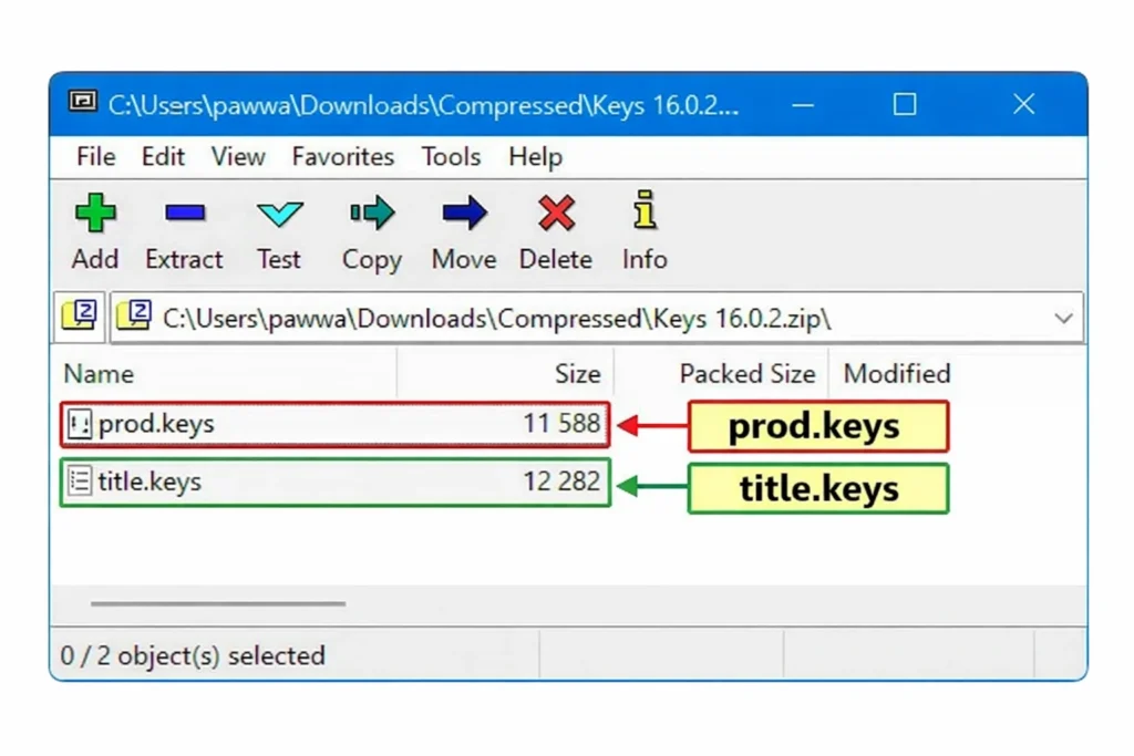 Yuzu keys setup - prod.keys and title.keys files Yuzu emulator prod.keys and title.keys files ready for setup