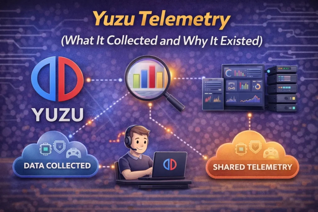 Yuzu Telemetry – Data Collection and Purpose Explained Yuzu telemetry explained showing what data was collected and why it existed